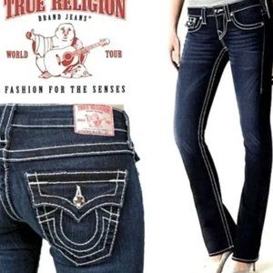 True Religion Disco Billy Big T lowrise Size 25 jeans